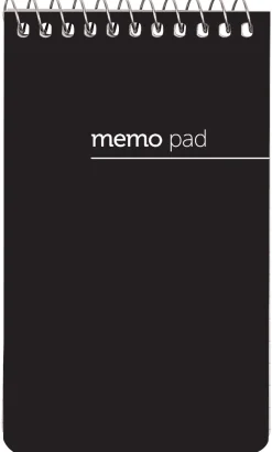 Office Depot® Brand Wirebound Top-Opening Memo Pads, 3" x 5", College Ruled, 60 Sheets Per Pad, Assorted Colors (No Color Choice), Pack Of 12 Pads
