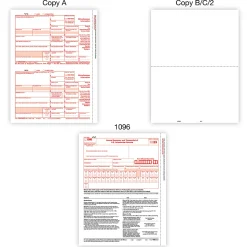 Office DepotĀ® Brand W-2/1099 Laser Form Sets And Envelopes With Software, 6-Part/4-Part, 8-1/2" x 11", Pack Of 50 Form Sets, 1202323