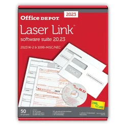 Office Depot® Brand W-2/1099 Laser Form Sets And Envelopes With Software, 6-Part/4-Part, 8-1/2