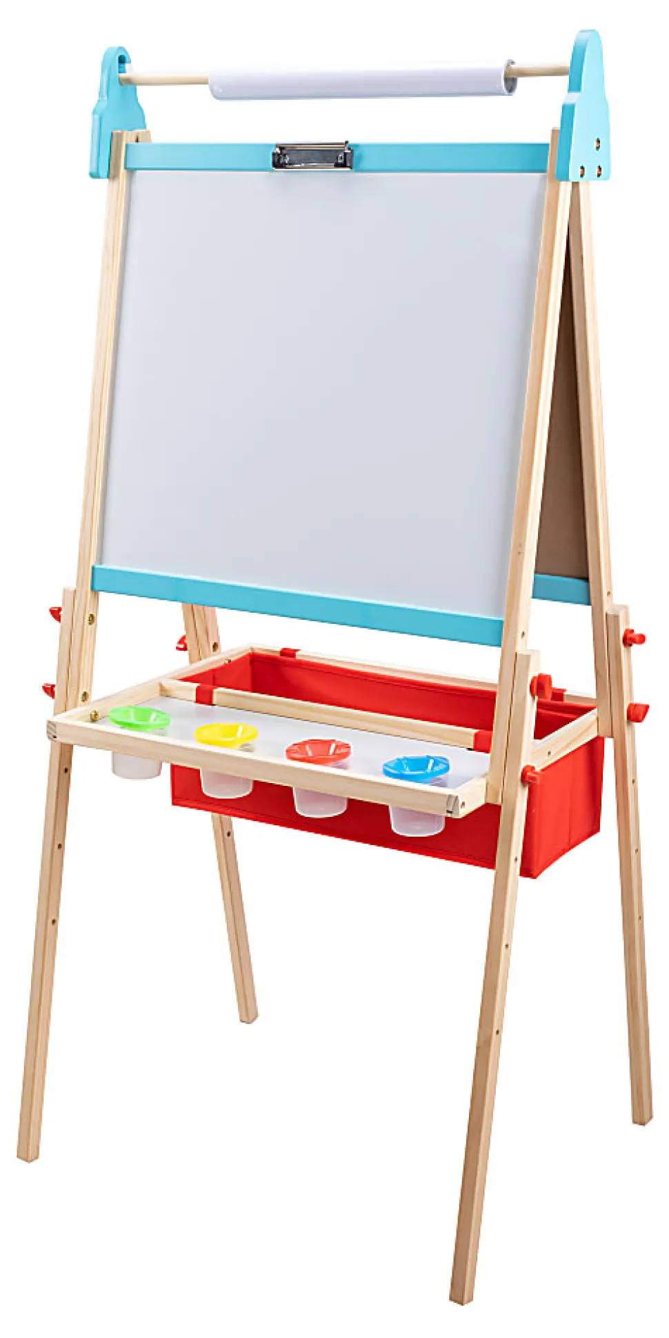 Office Depot® Brand Wooden Kids Art Easel with Magnetic Chalk & Dry-Erase Boards