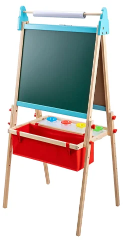 Office Depot® Brand Wooden Kids Art Easel with Magnetic Chalk & Dry-Erase Boards