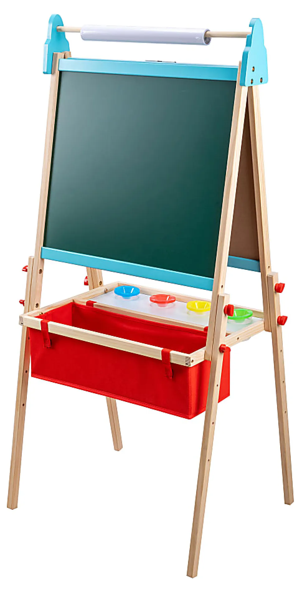 Office Depot® Brand Wooden Kids Art Easel with Magnetic Chalk & Dry-Erase Boards