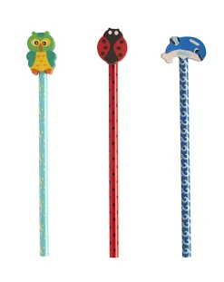 Office Depot® Brand Wood Fashion Pencil, #2 Medium Lead, Assorted Animal Designs