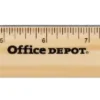 Office Depot® Brand Wood Metal-Edge Ruler, 12"