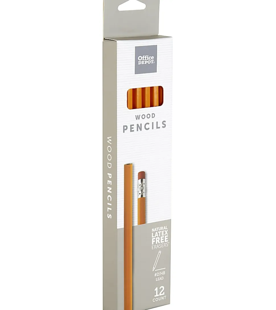 Office Depot® Brand Wood Pencils, #2 Lead, Medium, Pack of 12