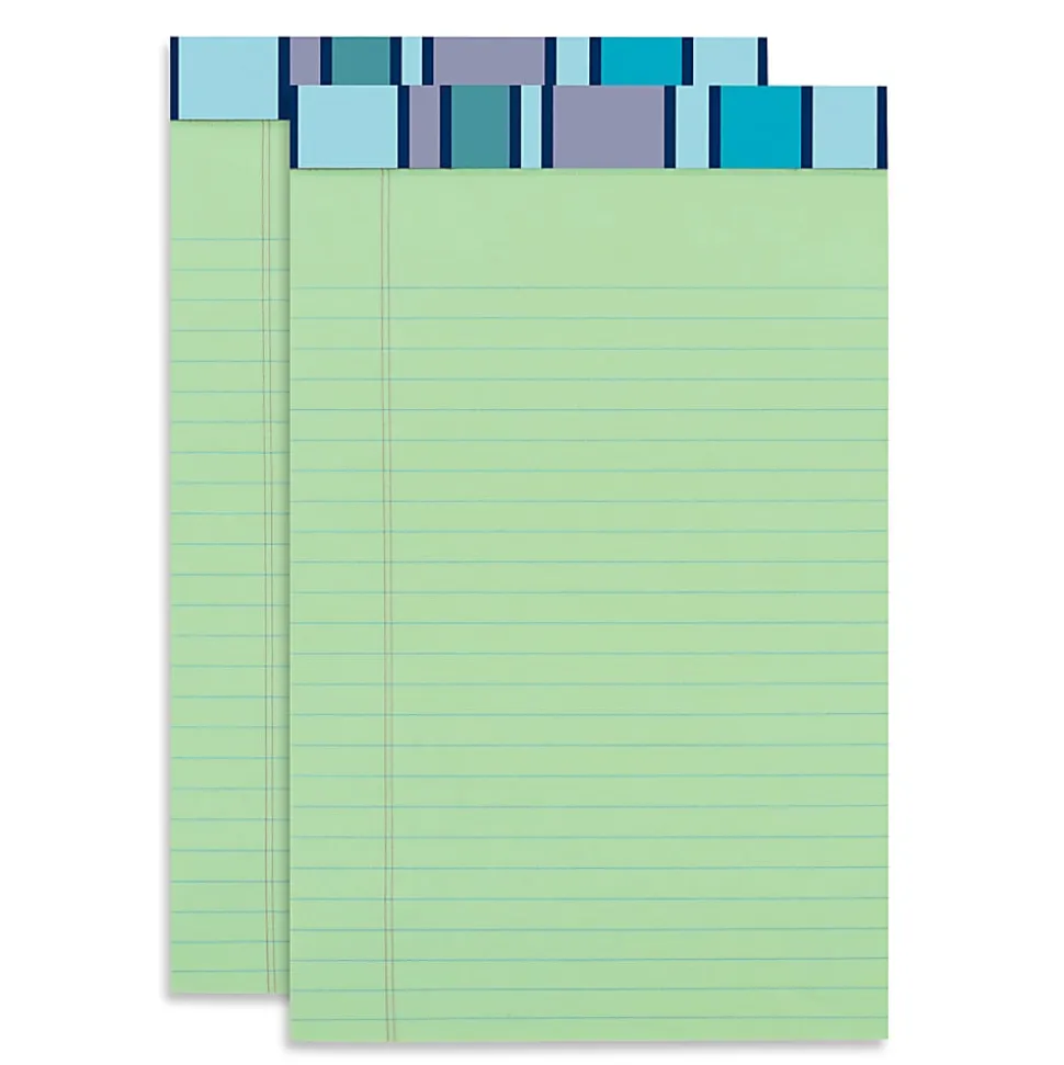 Office Depot® Brand Writing Pads, 5" x 8", Narrow Ruled, 50 Sheets, Green, Pack Of 2 Pads