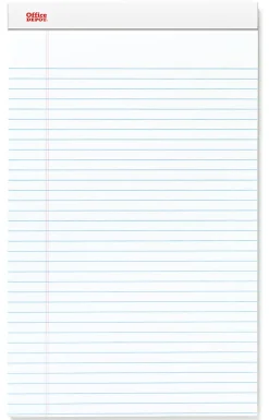 Office Depot® Brand Writing Pads, 8-1/2