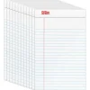 Office Depot® Brand Writing Pads, 5" x 8", Narrow Ruled, 50 Sheets, White, Pack Of 12 Pads