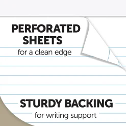 Office Depot® Brand Writing Pads, 5" x 8", Narrow Ruled, 50 Sheets, White, Pack Of 12 Pads