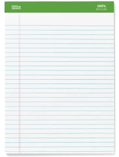 Office Depot® Brand Writing Pads, 8-1/2