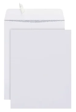 Office Depot® Brand 10" x 13" Catalog Envelopes, Security, Clean Seal, White, Box Of 100
