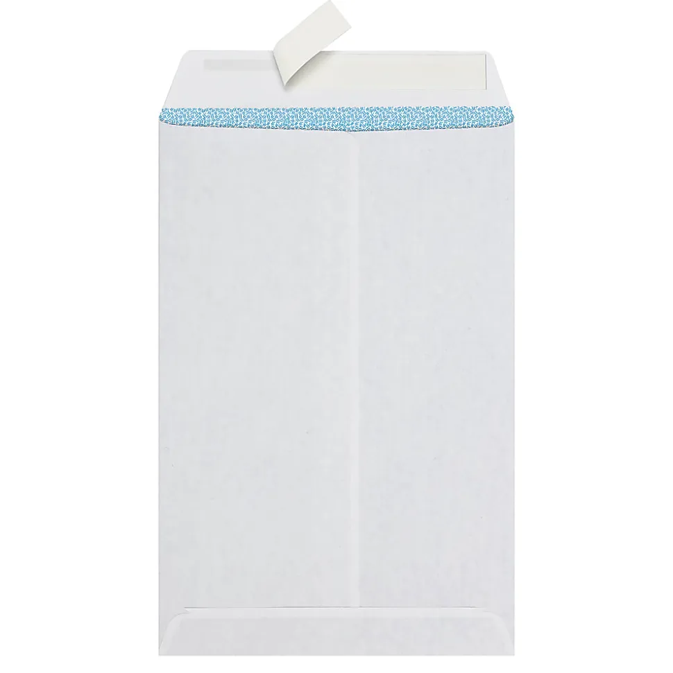 Office Depot® Brand 6" x 9" Catalog Envelopes, Clean Seal, White, Security, Box Of 100