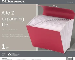 Office DepotĀ® Brand Xpand File, A-Z, 10" x 12", Assorted