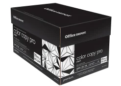 Office Depot® Color Copy Paper, 4 Reams, White, Ledger (11" x 17"), 2000 Sheets Per Case, 28 Lb, 98 Brightness