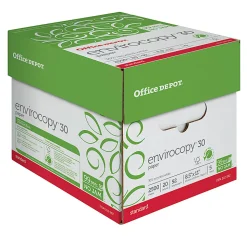 Office Depot® EnviroCopy® Copy Paper, 5 Reams, White, Letter (8.5