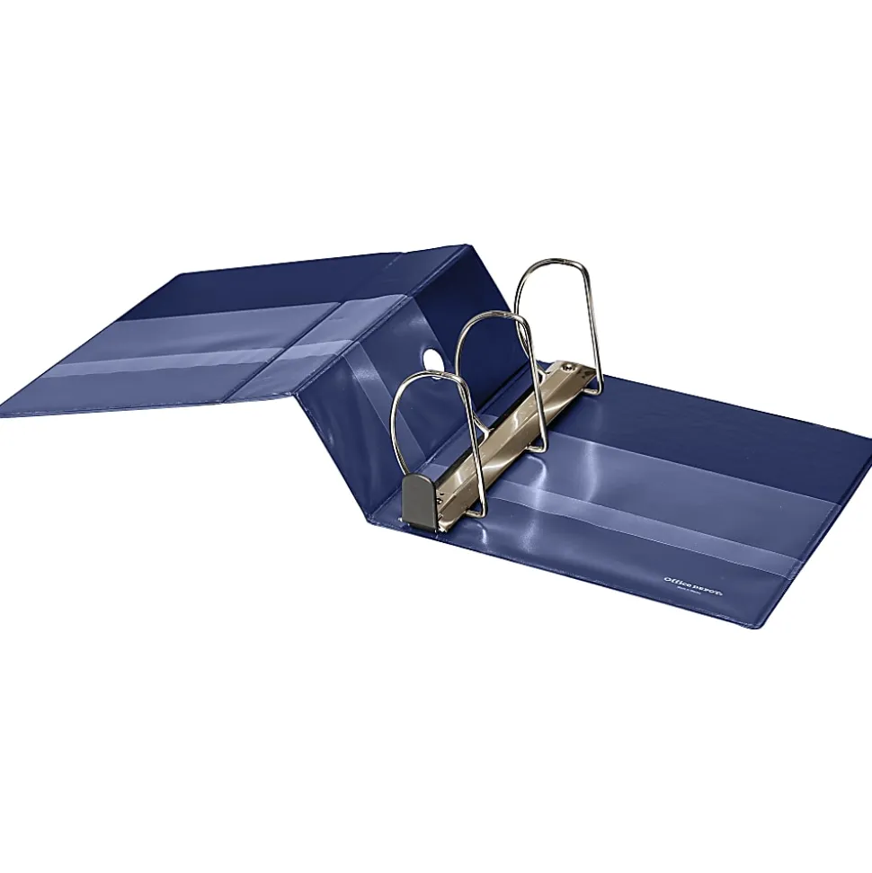 Office Depot® Heavy-Duty 3-Ring Binder, 5" D-Rings, Navy