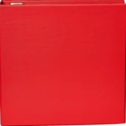 Office Depot® Heavy-Duty 3-Ring Binder, 3" D-Rings, Red