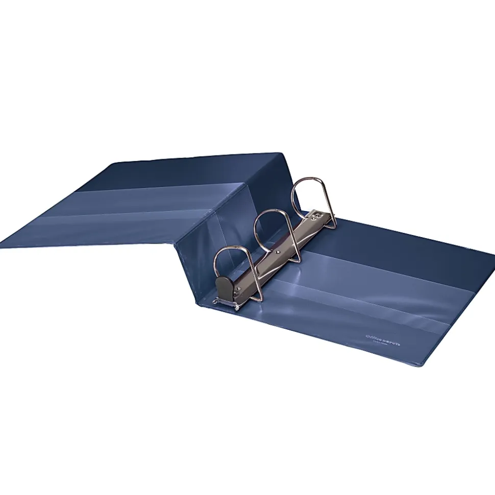 Office Depot® Heavy-Duty 3-Ring Binder, 3" D-Rings, Navy