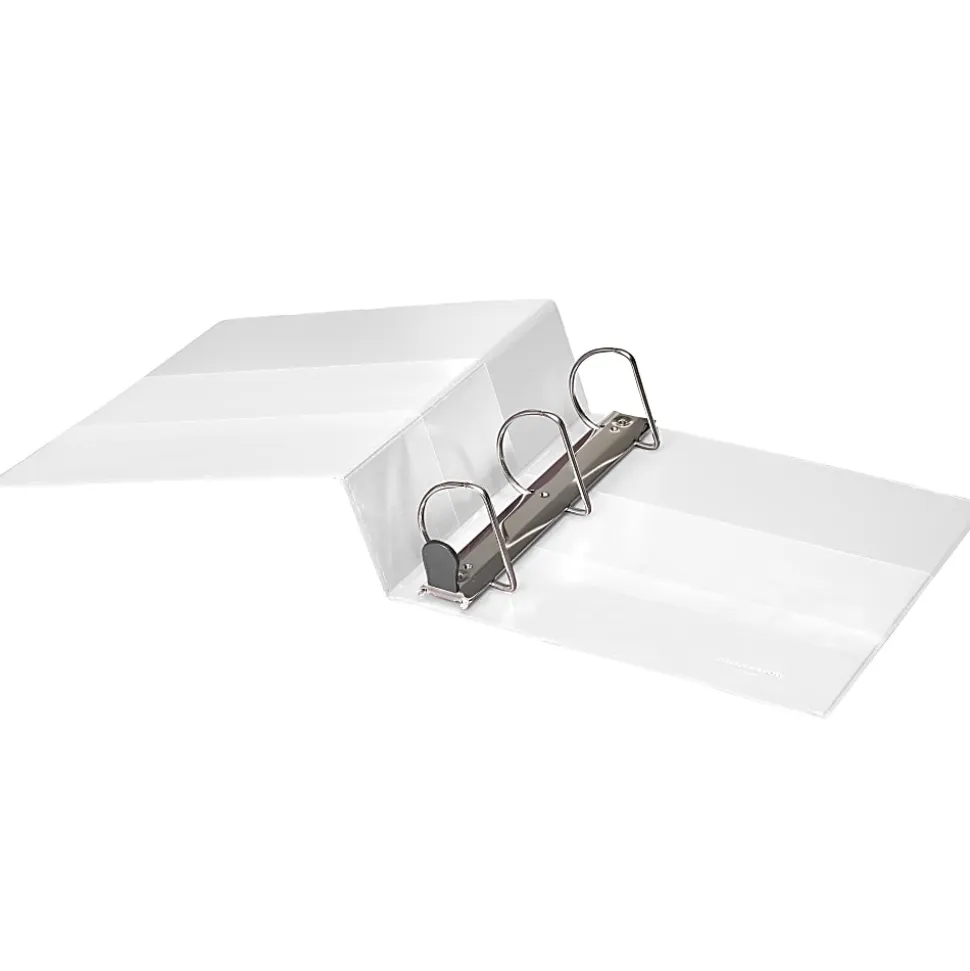 Office Depot® Heavy-Duty View 3-Ring Binder, 1" D-Rings, 49% Recycled, Navy