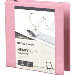 Office Depot® Heavy-Duty View 3-Ring Binder, 1 1/2