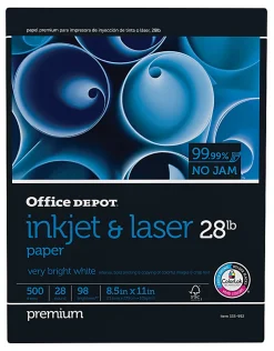 Office Depot® Inkjet And Laser Paper, 1 Ream, White, Letter Size (8 1/2