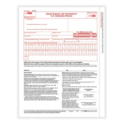 Office Depot® 1096 Laser Tax Forms, 1-Part, 8-1/2" x 11", Pack Of 10 Forms, 510091025