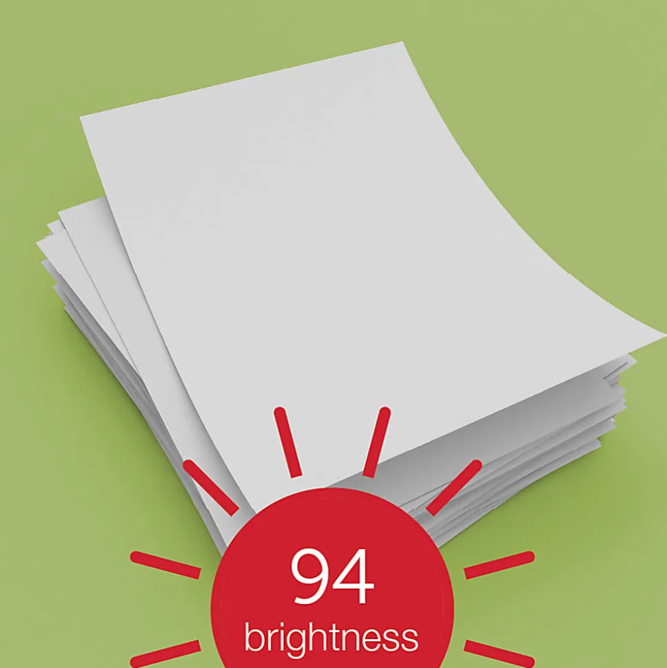 Office Depot® Multi-Use Printer & Copy Paper, 8 Reams, White, Letter (8.5" x 11"), 4000 Sheets Per Case, 20 Lb, 94 Brightness