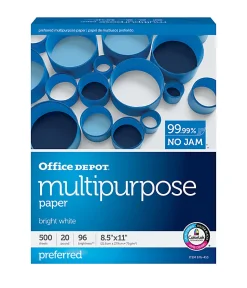 Office Depot® Multi-Use Printer & Copy Paper, 1 Ream, White, Letter (8.5