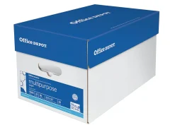 Office DepotĀ® Multi-Use Printer & Copy Paper, 10 Reams, White, Letter (8.5" x 11"), 5000 Sheets Per Case, 20 Lb, 96 Brightness