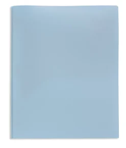 Office DepotĀ® 2-Pocket School-Grade Poly Folder With Prongs, Letter Size, Light Blue