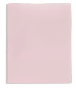 Office DepotĀ® 2-Pocket School-Grade Poly Folder With Prongs, Letter Size, Light Pink