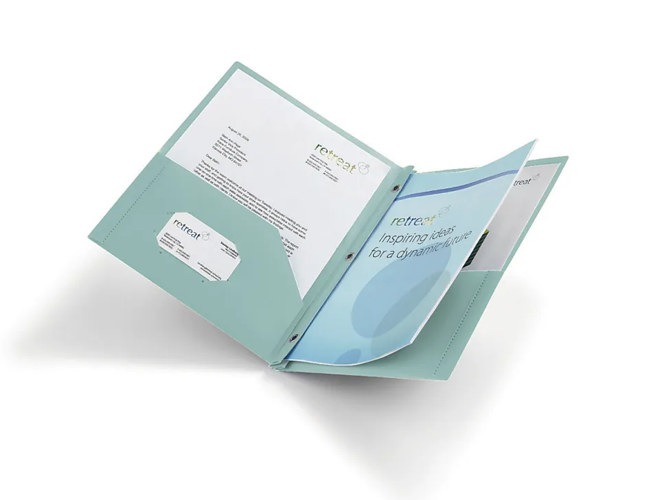 Office Depot® 2-Pocket School-Grade Poly Folder With Prongs, Letter Size, Light Green