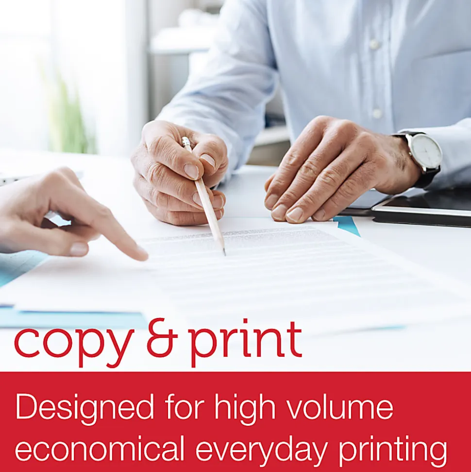 Office Depot® Premium Multi-Use Printer & Copy Paper, 10 Reams, Bright White, Letter (8.5" x 11"), 5000 Sheets Per Case, 20 Lb, 96 Brightness