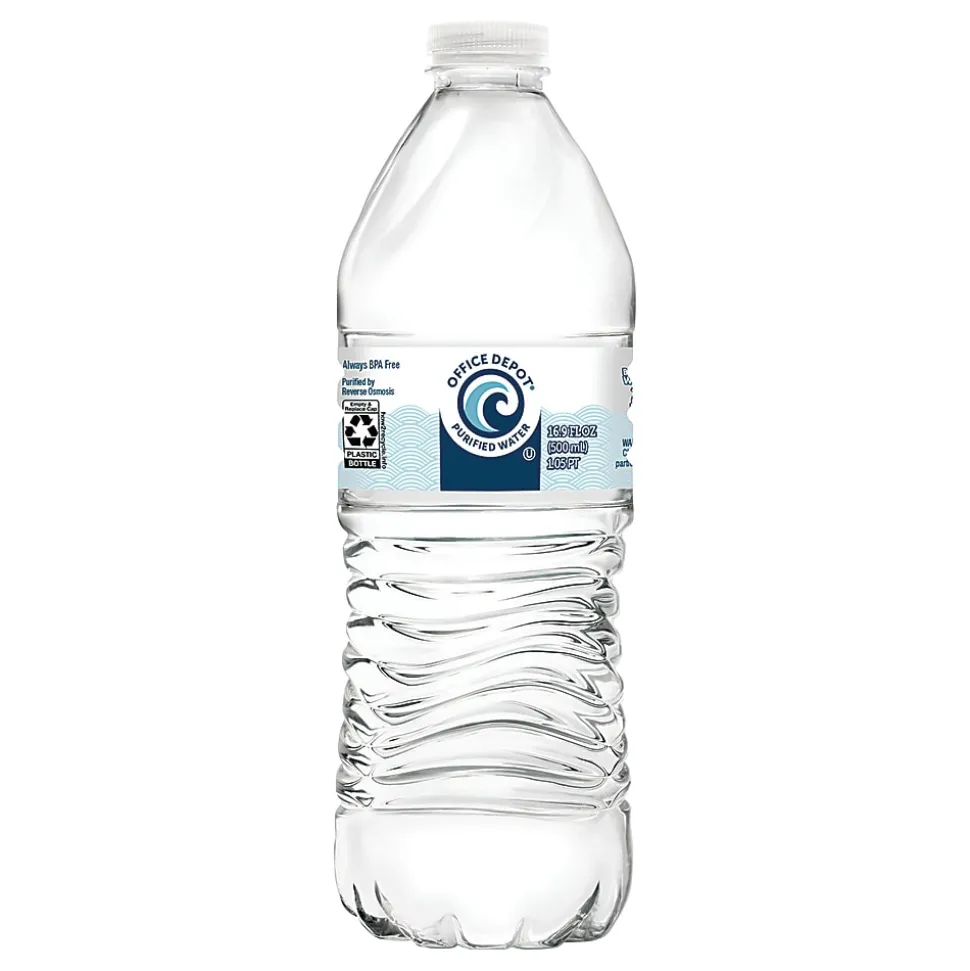 Office Depot® Purified Water, 16.9-Oz Bottle
