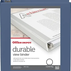 Office Depot® 3-Ring Durable View Binder, 2