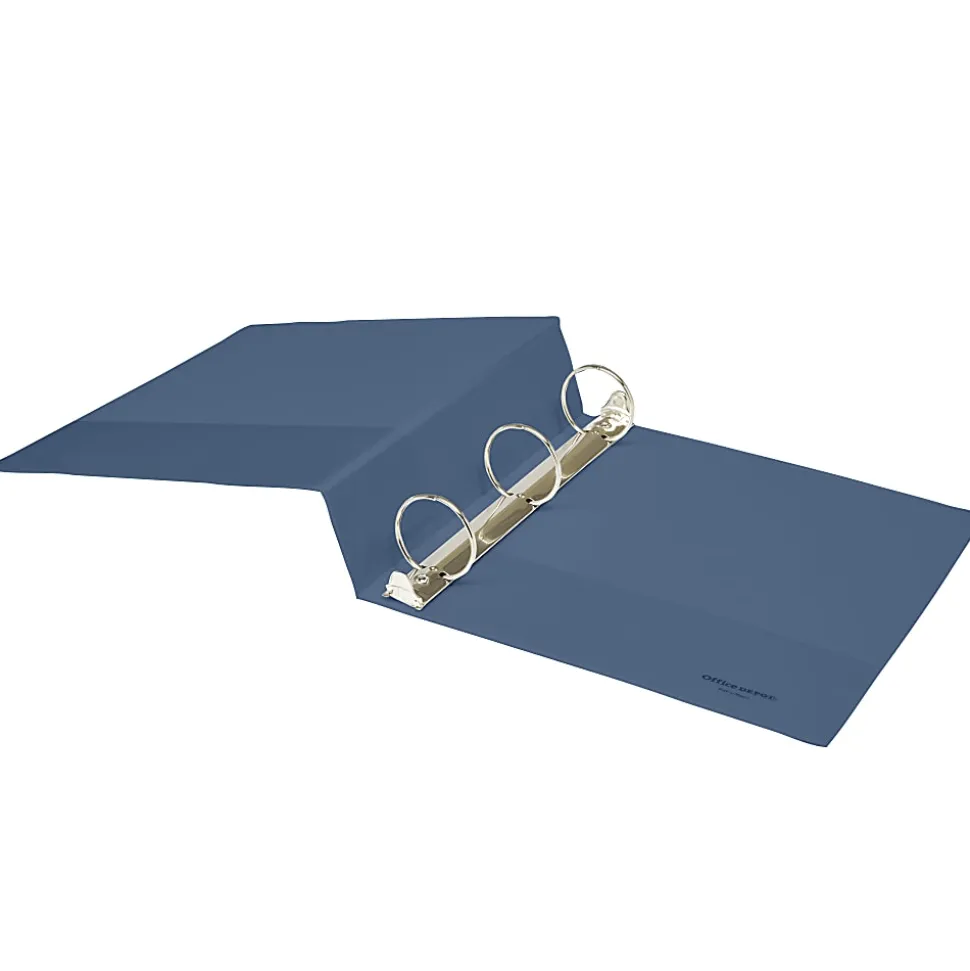 Office Depot® 3-Ring Durable View Binder, 2" Round Ring, Serene Blue