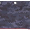 Office Depot® 3-Ring Pencil Pouch, 7" x 9-13/20", Gray/Black Camo