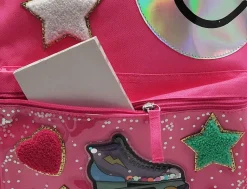Office Depot® School Backpack And Lunch Box Set, Pink Roller Skate
