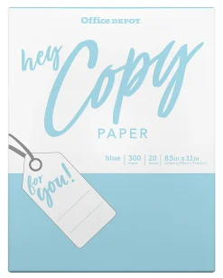 Office Depot® School Color Copy Paper, Blue, Letter (8.5