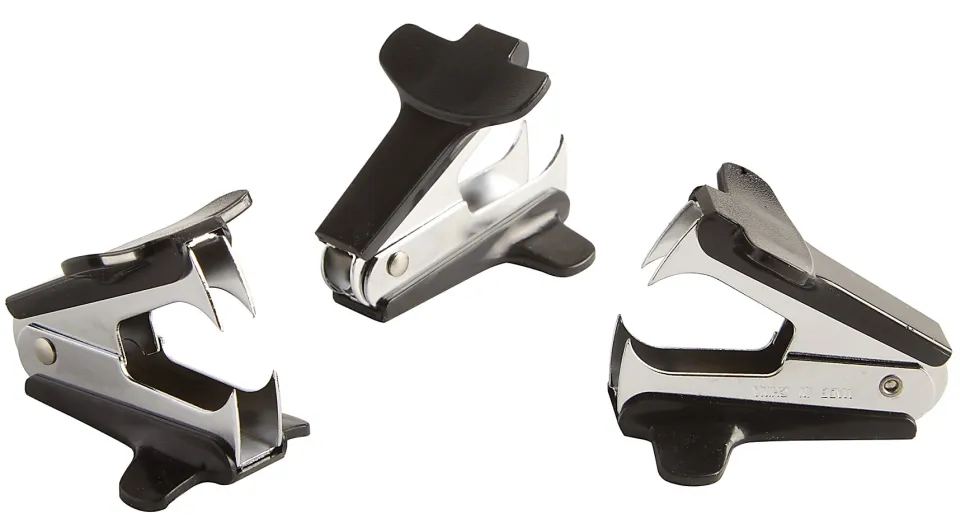 Office Depot® Staple Removers, 2-3/10”, Black, Pack Of 3 Removers