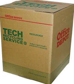 Office Depot Tech Recycling Box, Medium, 20"H x 16"W x 16"D