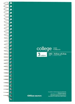 Office Depot® Wirebound Notebooks, 6
