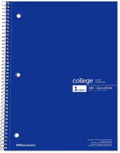Office Depot® Wirebound Notebooks, 8 1/2