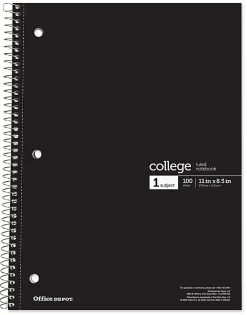 Office Depot® Wirebound Notebooks, 8 1/2