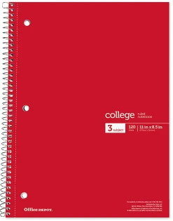 Office Depot® Wirebound Notebooks, 8-1/2