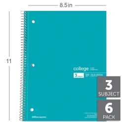 Office Depot® Wirebound Notebooks, 8-1/2