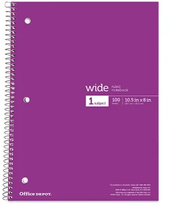 Office Depot® Wirebound Notebooks, 8