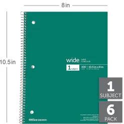 Office Depot® Wirebound Notebooks, 8