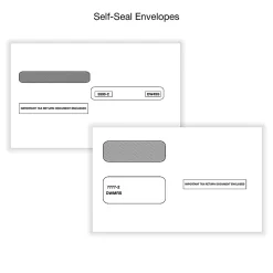 Office Depot® W-2/1099 Laser Form Sets With Envelopes And Software, 6-Part/4-Part, 8-1/2" x 11", Pack Of 50 Form Sets, 1202325