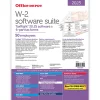 Office Depot® W-2 Laser Tax Forms With Software, 6-Part, 2-Up, 8-1/2" x 11", Pack Of 50 Form Sets, 56225